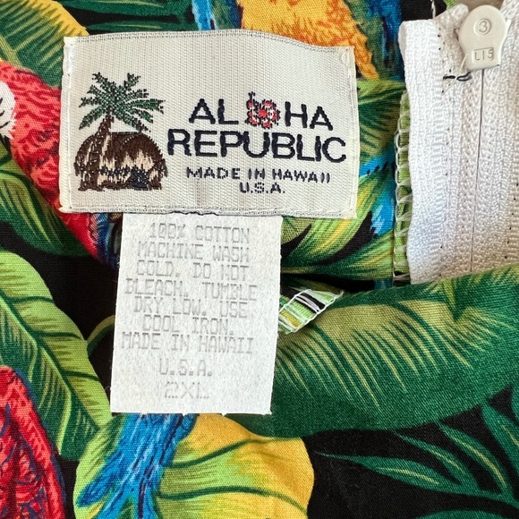 NWT Aloha Republic Dress Womens XXL Tropical Print Hawaii - Picture 4 of 6